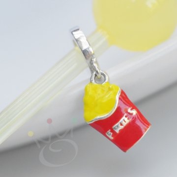 Berloque Batata Frita P - Prata