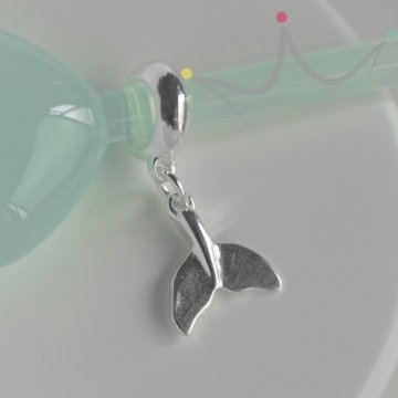 Berloque Cauda de Sereia Lisa - Prata