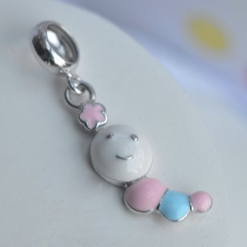 Berloque Cute Lagarta - Prata