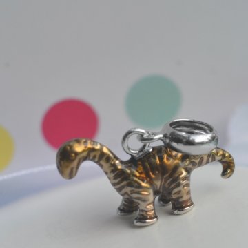 Berloque Cute Dinossauro - Prata