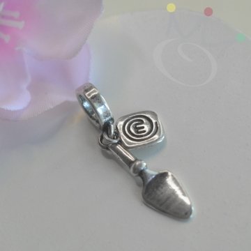 Berloque Espátula de Confeiteira - Prata