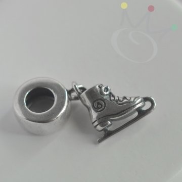 Berloque Patins Gelo - Prata