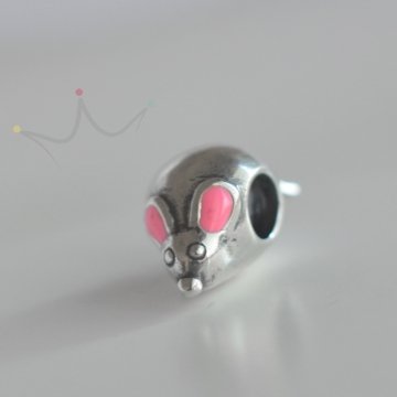 Berloque Separador Cute Rato - Prata