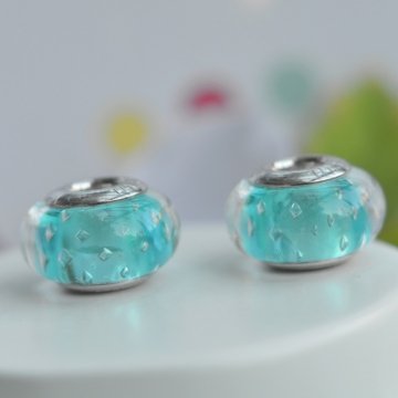 Berloque Separador Murano gua - Prata