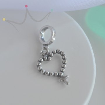 Berloque Terço - Prata