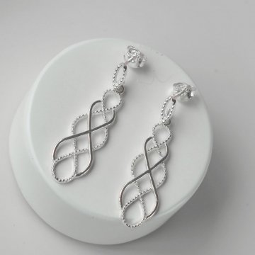 Brinco Arabesco Nuvem - Prata