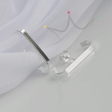 Brinco EarHook Liso - Prata