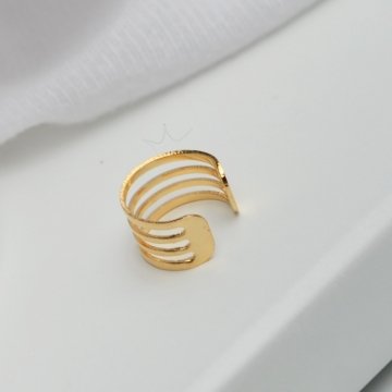 Brinco Piercing Fake (pressão) Vazado - Semijoia