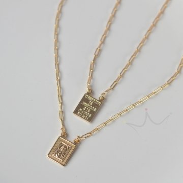 Escapulrio Cristo Versculo - Semijoia