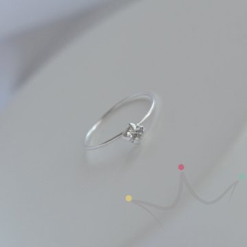 Piercing Cartilagem Argolinha 9mm - Pedrinha - Prata