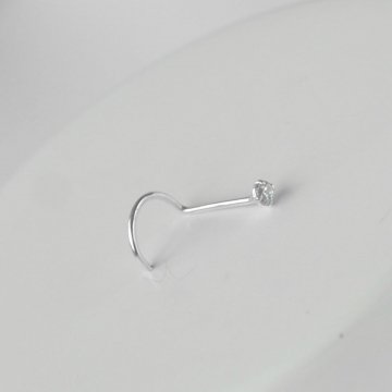 Piercing Nostril (Nariz) uma Pedrinha 2mm - Prata