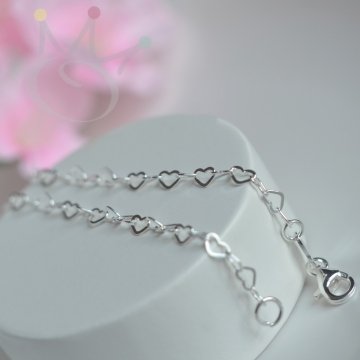 Pulseira Elos Coraes - Prata