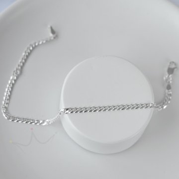 Pulseira Grumet Flat F080 - Prata