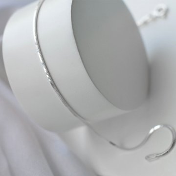 Pulseira Laminada Fio Quadrado - Prata