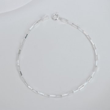 Pulseira Veneziana Alongada - Prata