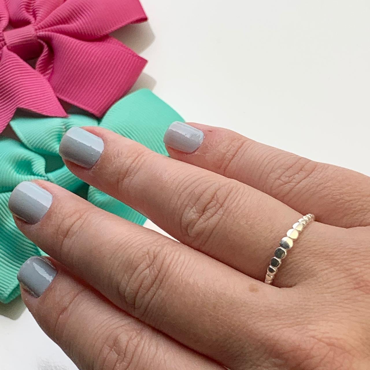 Anel aliança esferas lisas Colecionável - Prata Anel aliança esferas lisas Colecionável - Prata