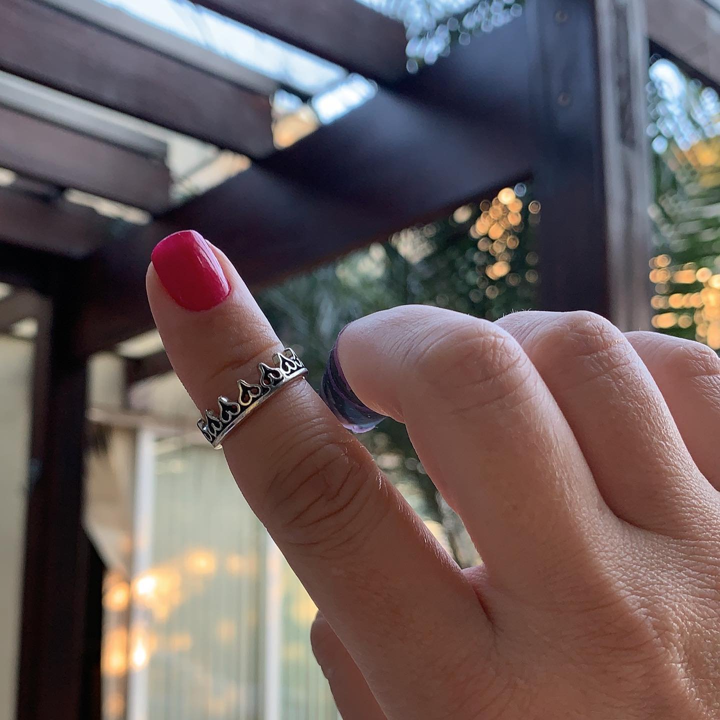 Anel Coraes Coroa - Prata