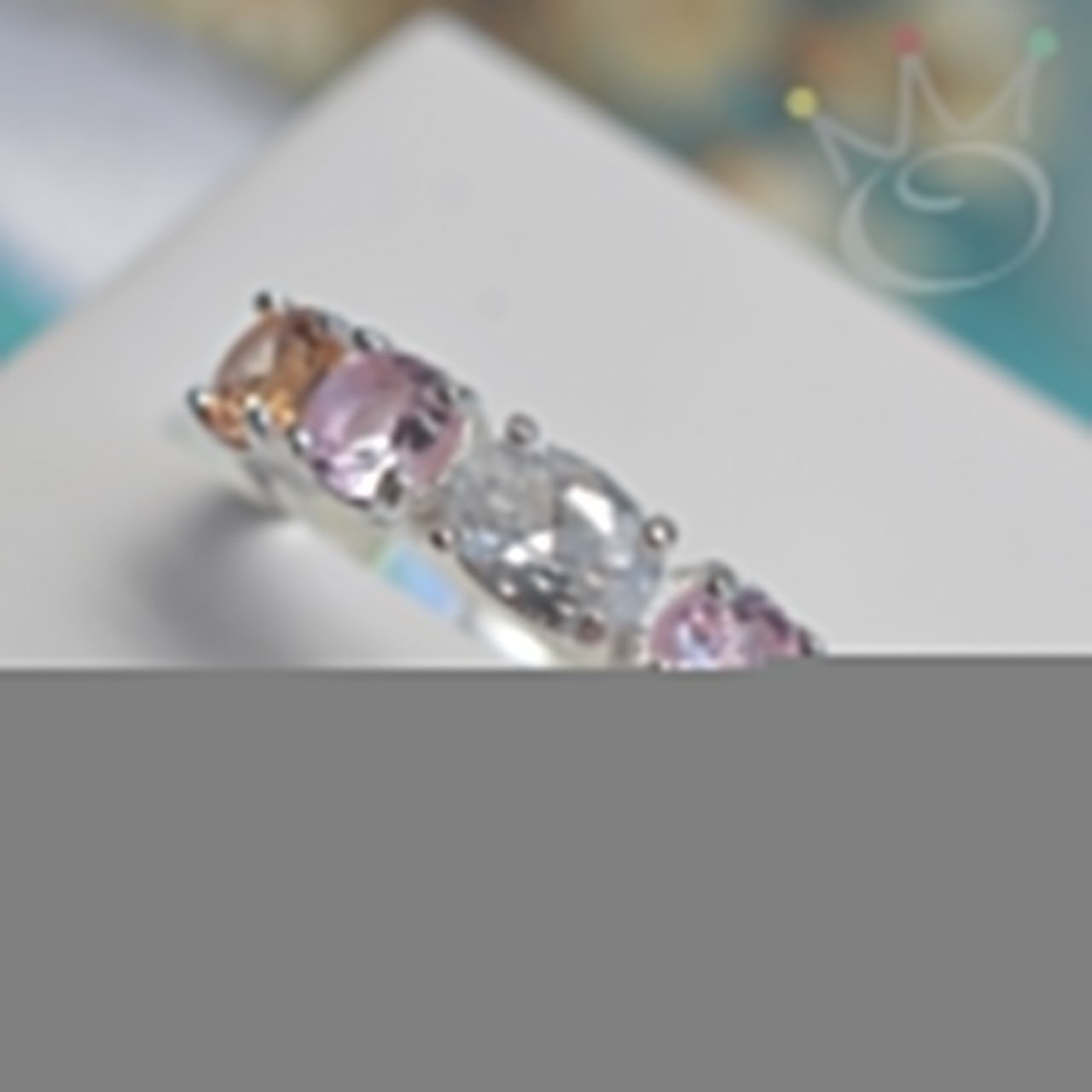 Anel Meia Aliança Princesa - Prata Anel Meia Aliança Princesa - Prata