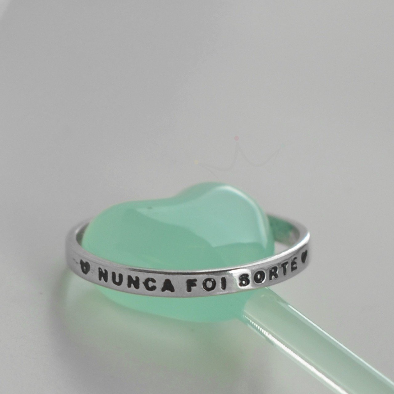 Anel NUNCA FOI SORTE - Prata Anel NUNCA FOI SORTE - Prata