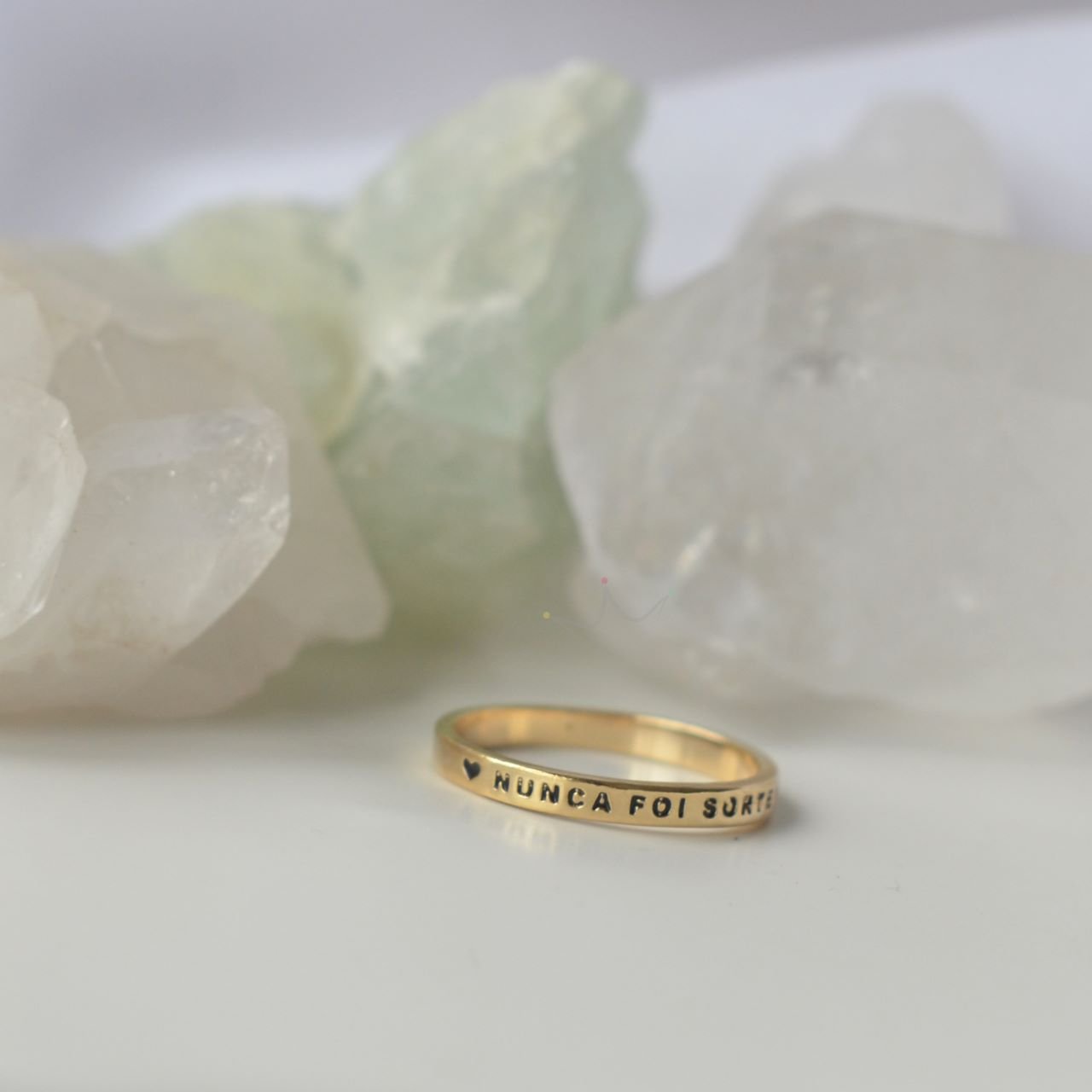 Anel NUNCA FOI SORTE - Semijoia Anel NUNCA FOI SORTE - Semijoia