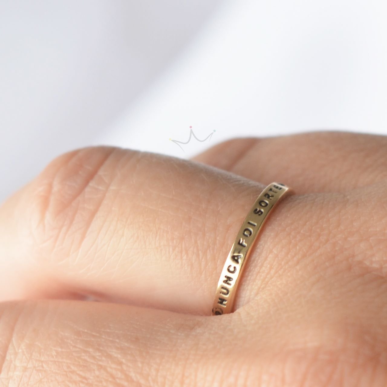 Anel NUNCA FOI SORTE - Semijoia Anel NUNCA FOI SORTE - Semijoia