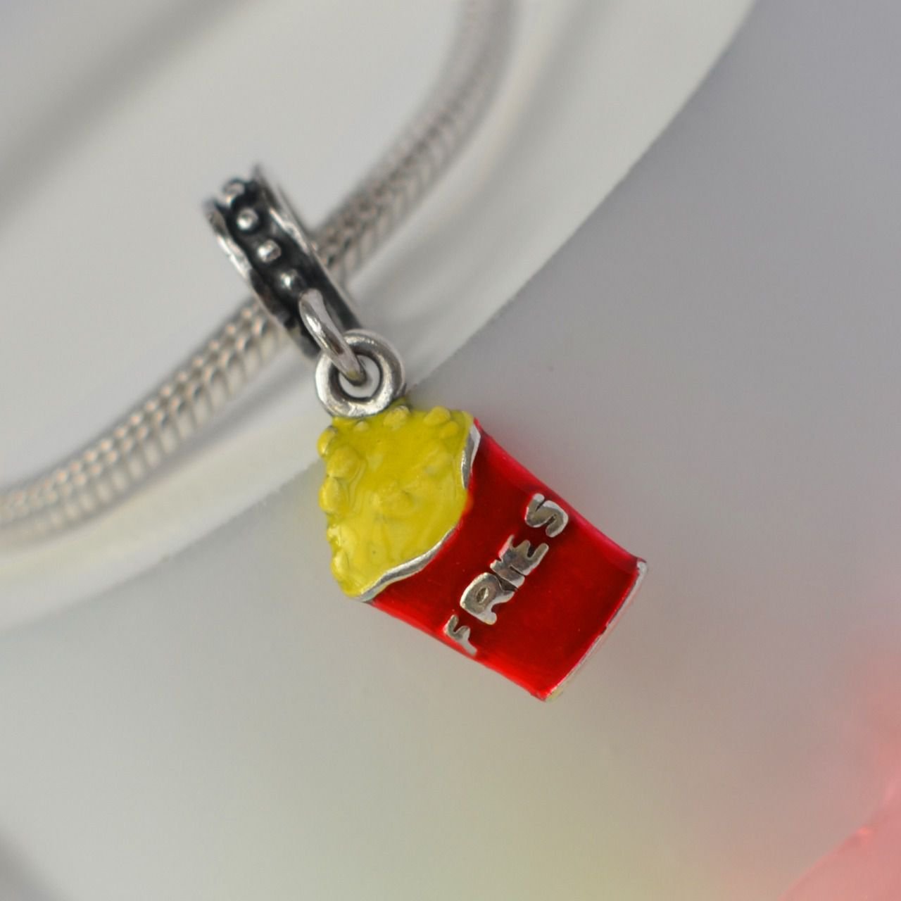 Berloque Batata Frita P - Prata Berloque Batata Frita P - Prata