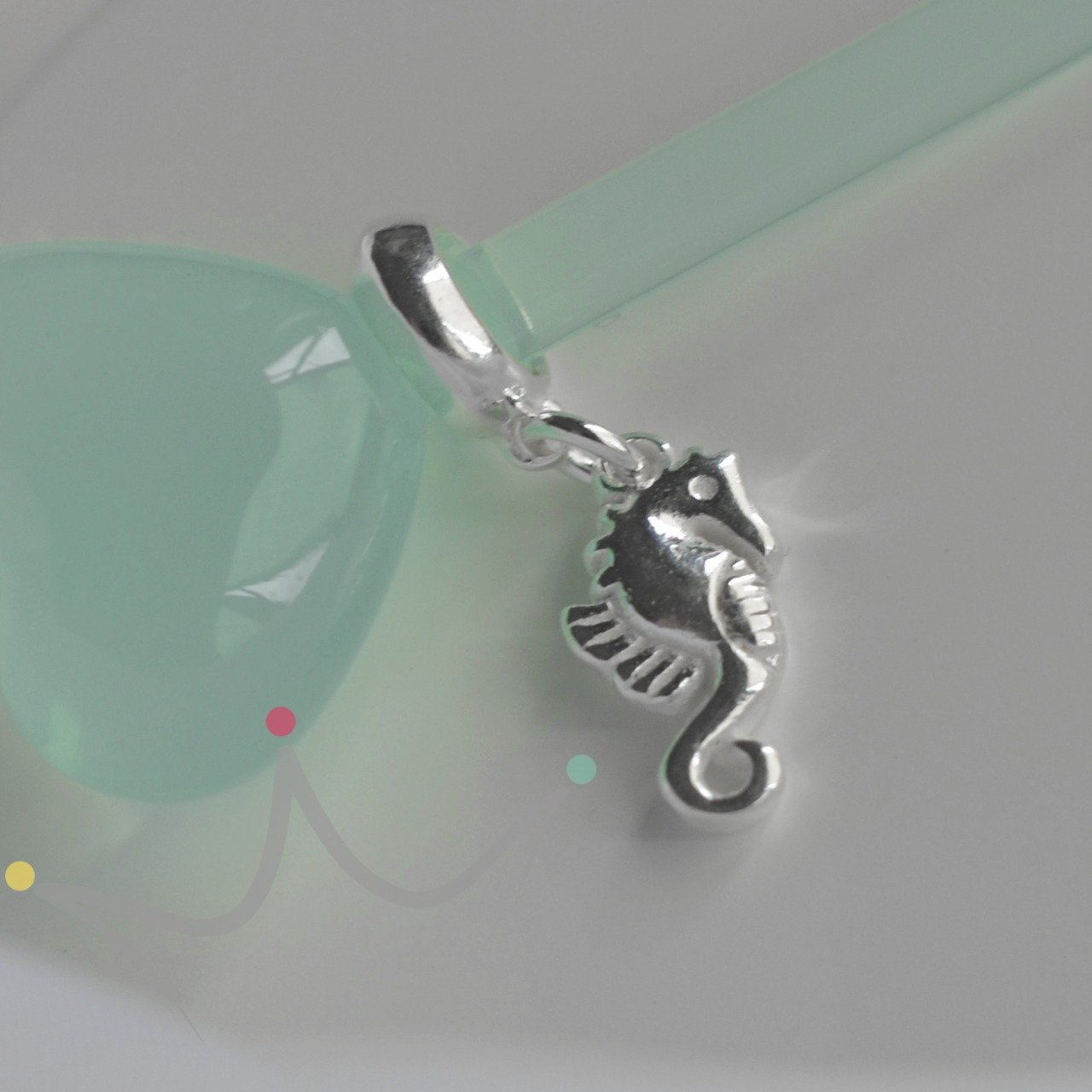 Berloque Cavalo Marinho Liso - Prata Berloque Cavalo Marinho Liso - Prata