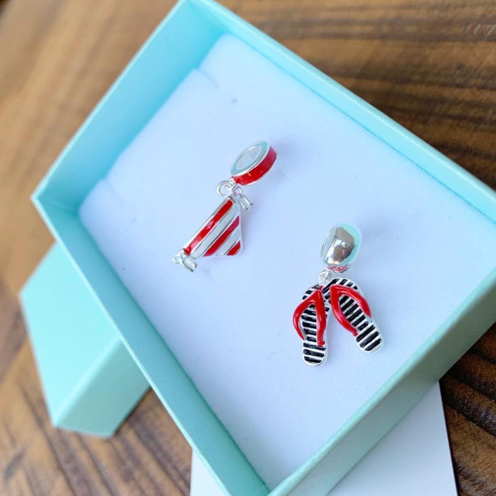 Berloque Chinelos - Prata Berloque Chinelos - Prata