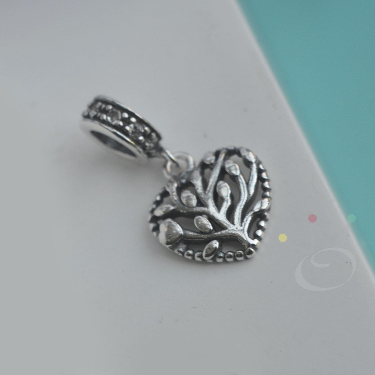 Berloque Corações Florescendo - Prata Berloque Corações Florescendo - Prata