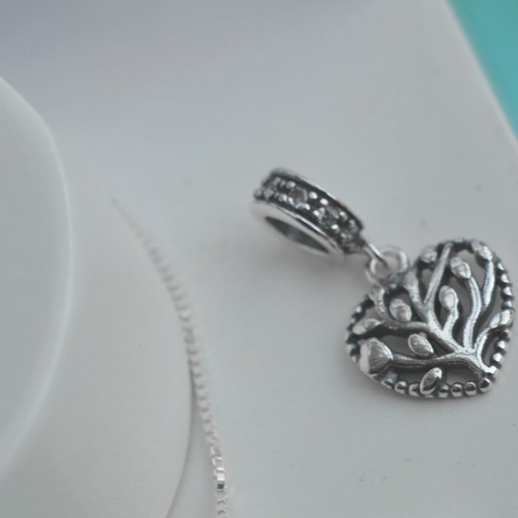 Berloque Corações Florescendo - Prata Berloque Corações Florescendo - Prata