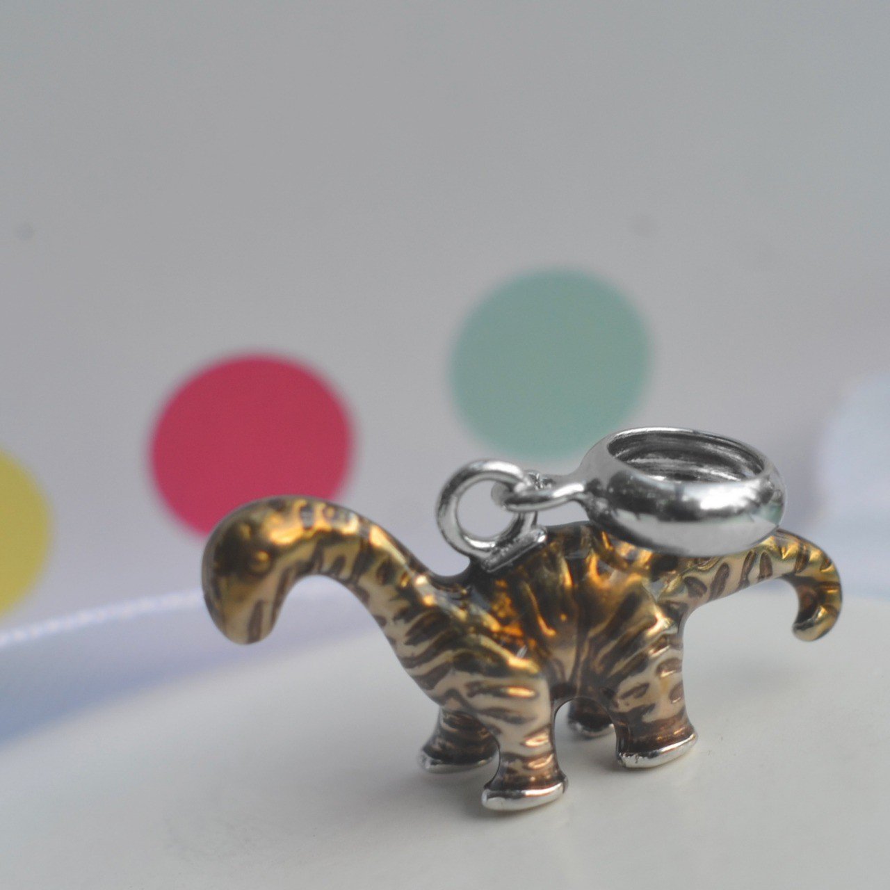 Berloque Cute Dinossauro - Prata Berloque Cute Dinossauro - Prata