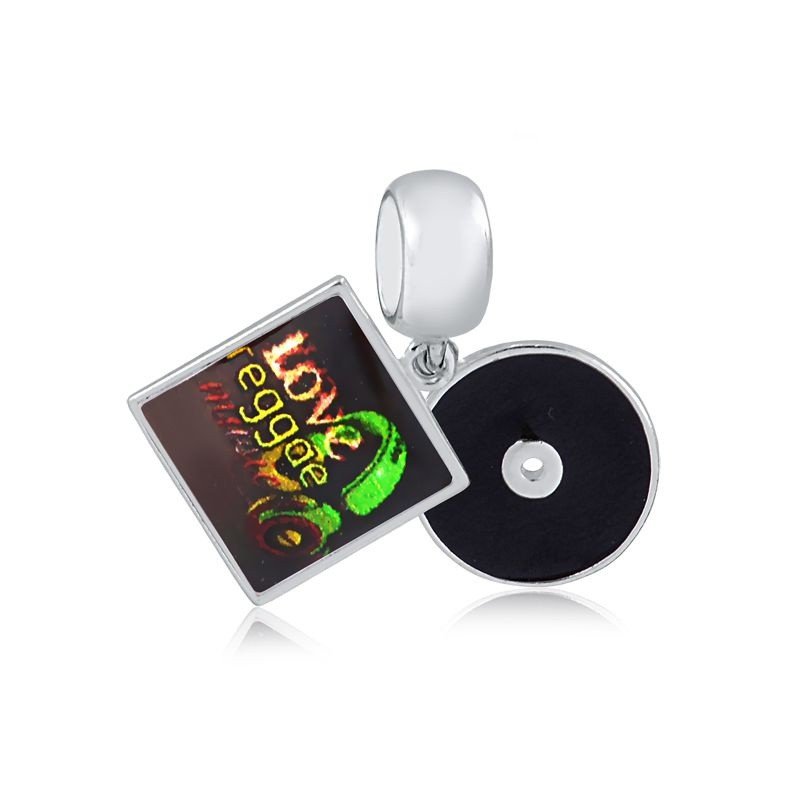 Berloque disco I love MUSIC Estilos Musicais- Prata Berloque disco I love MUSIC Estilos Musicais- Prata