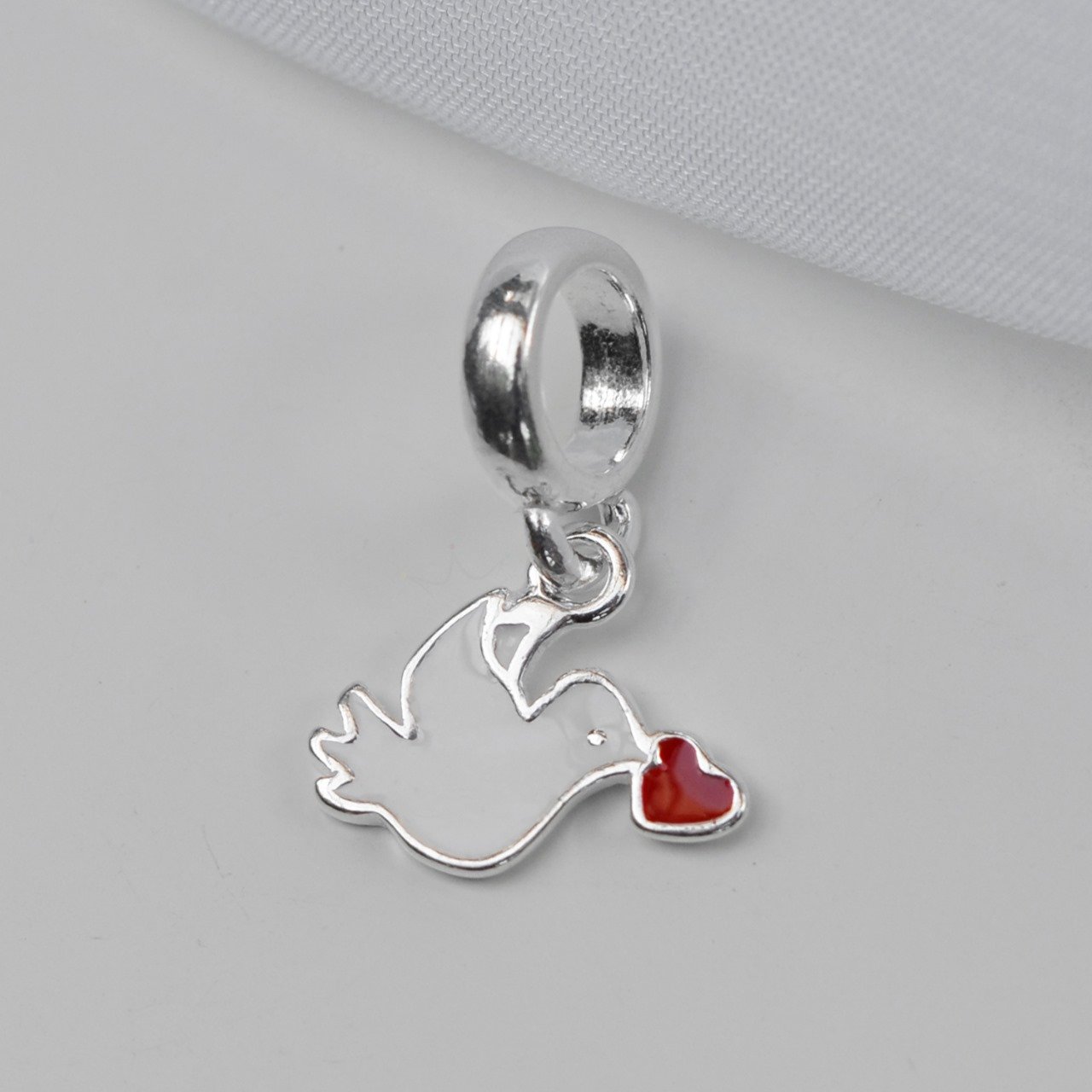 Berloque Divino Esmaltado - Prata Berloque Divino Esmaltado - Prata