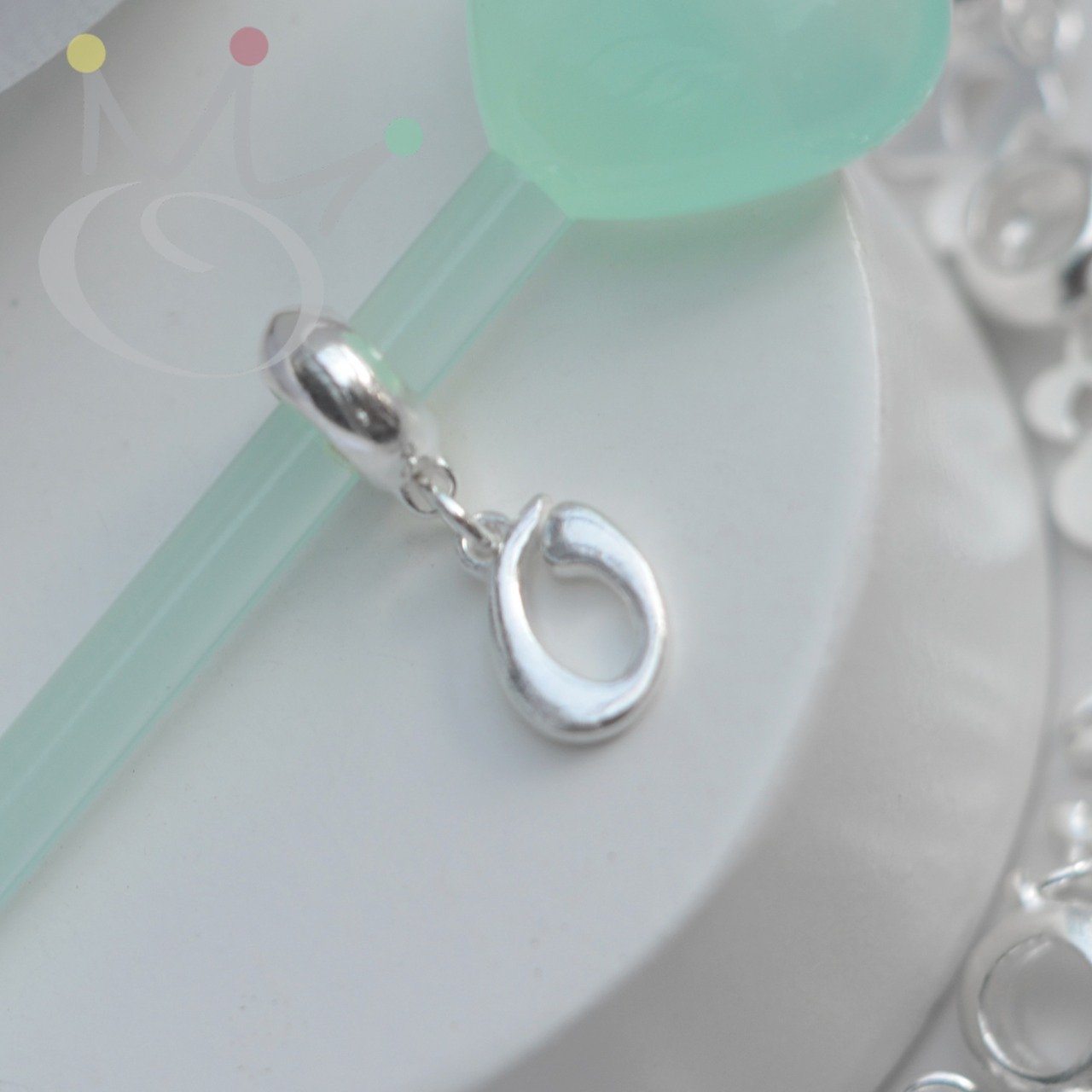 Berloque Letras Lisas - Prata Berloque Letras Lisas - Prata