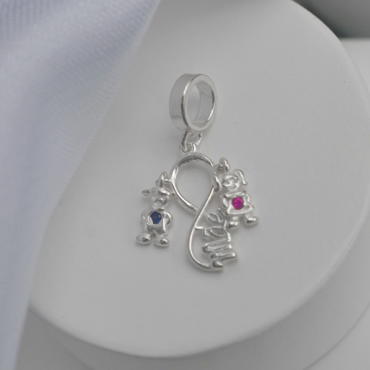 Berloque Mãe e Filhas - Prata Berloque Mãe e Filhas - Prata