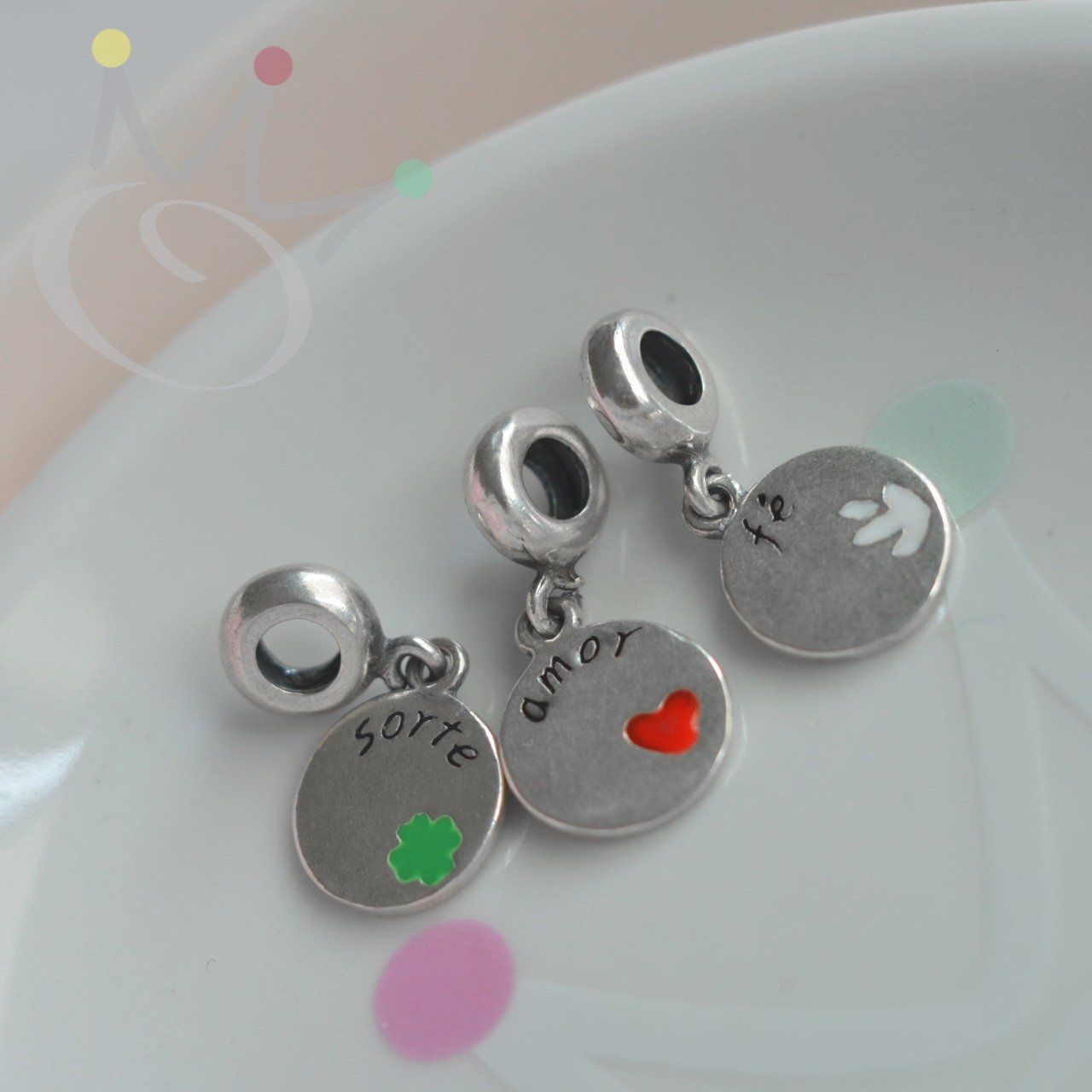 Berloque Medalha Sorte - Prata Berloque Medalha Sorte - Prata