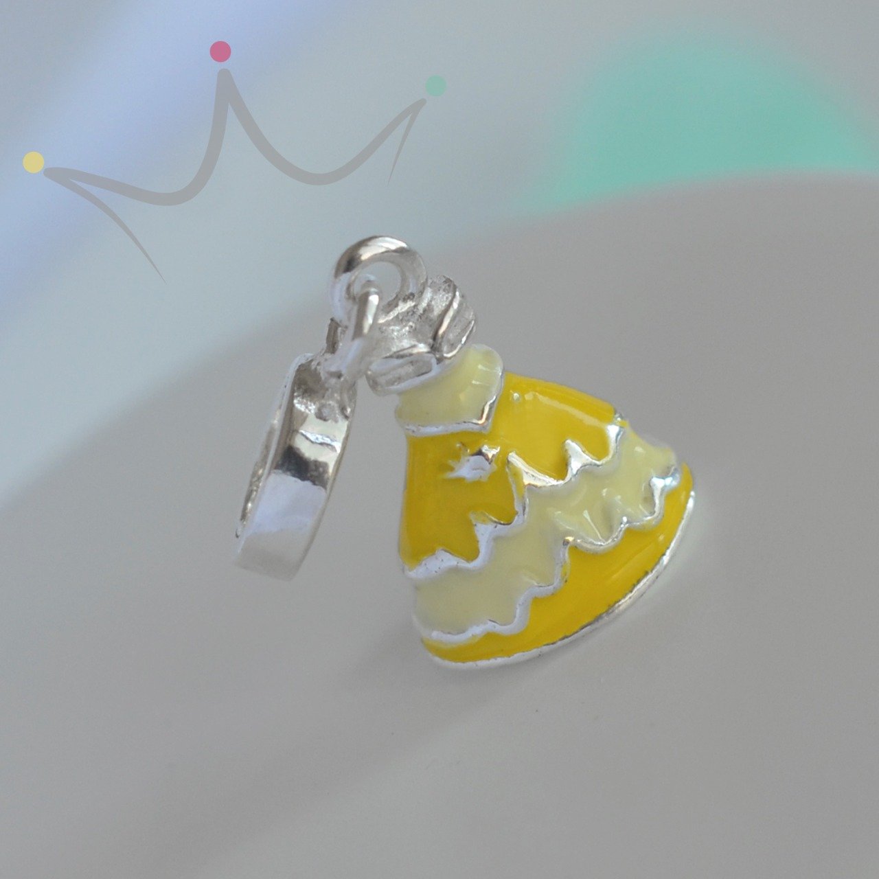 Berloque Vestidos de Princesas - Prata Berloque Vestidos de Princesas - Prata