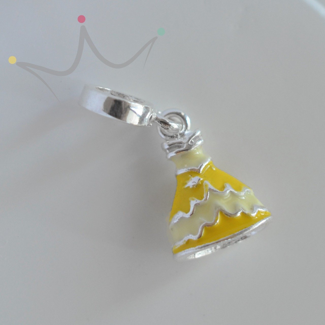 Berloque Vestidos de Princesas - Prata Berloque Vestidos de Princesas - Prata