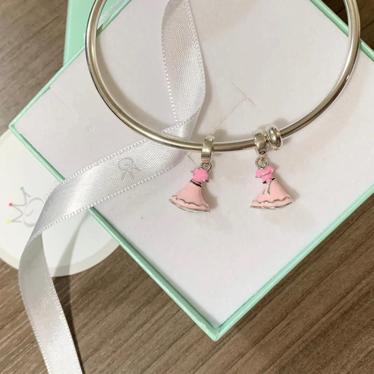 Berloque Vestidos de Princesas - Prata Berloque Vestidos de Princesas - Prata