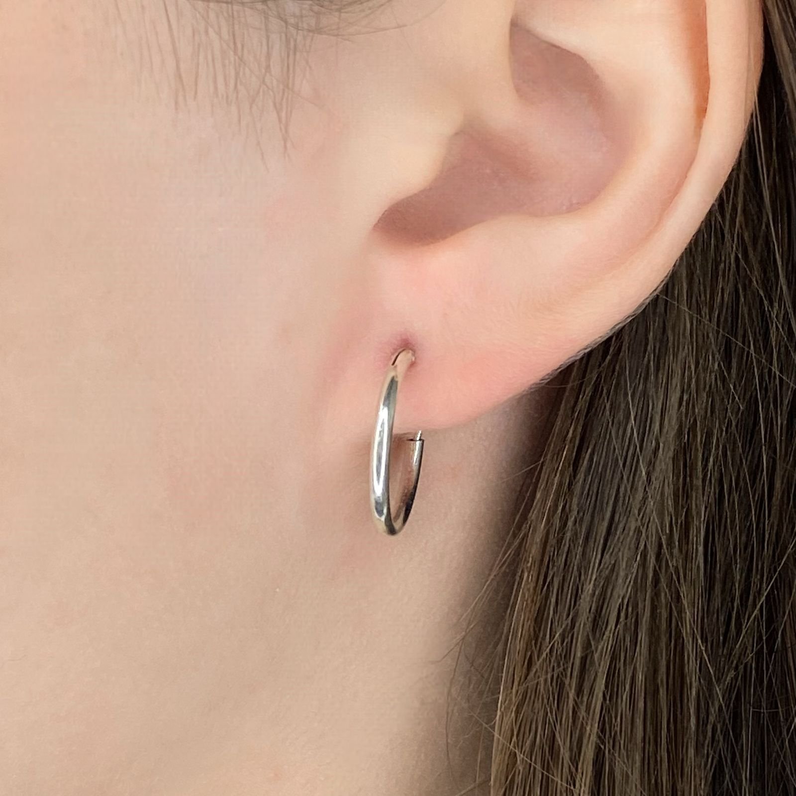 Brinco Argola lisa G 15mm - Prata Brinco Argola lisa G 15mm - Prata