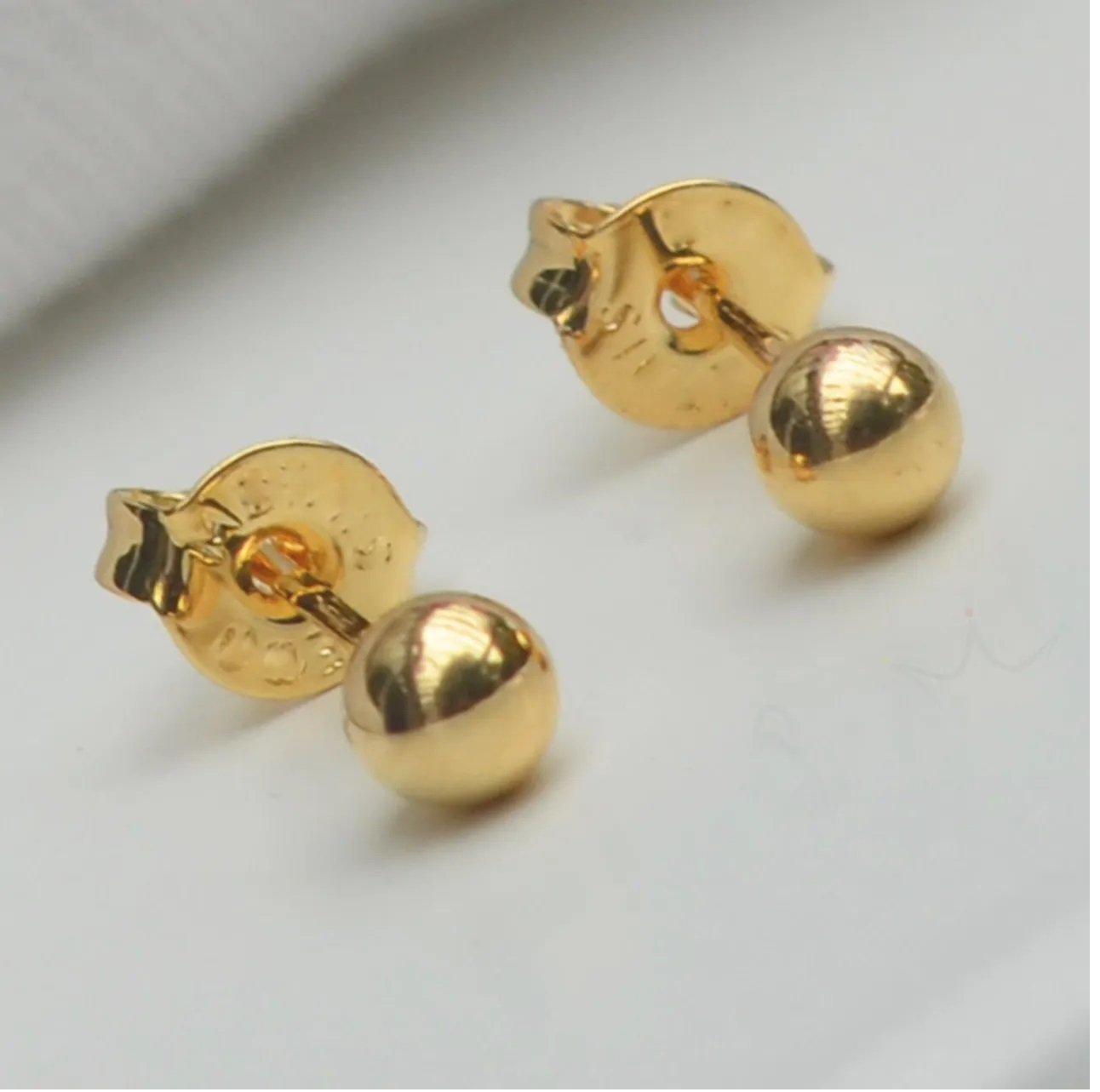 Brinco Bolinha (Tamanhos) - Semijoia Brinco Bolinha (Tamanhos) - Semijoia