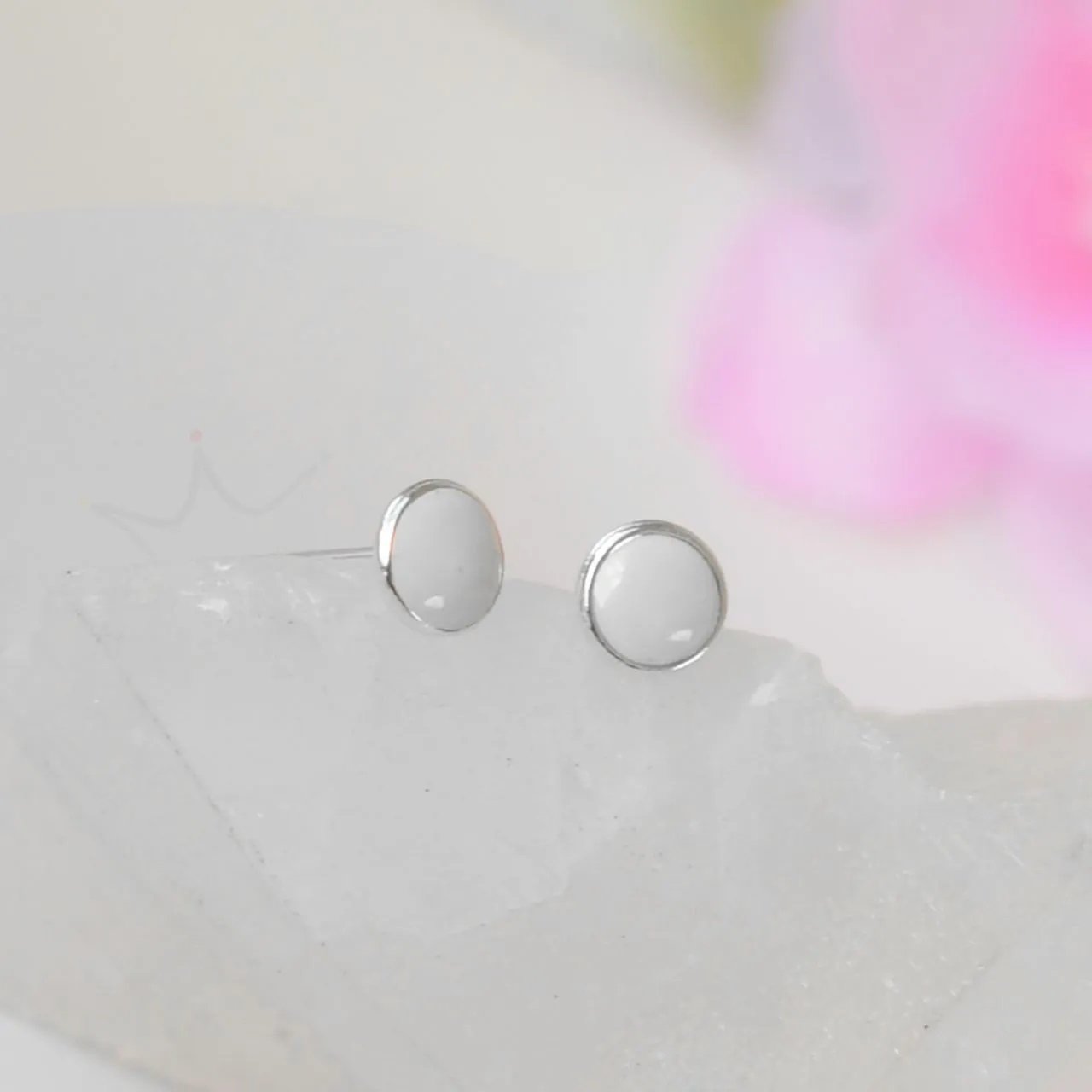 Brinco Circulo Resinado (Cores) - Prata Brinco Circulo Resinado (Cores) - Prata