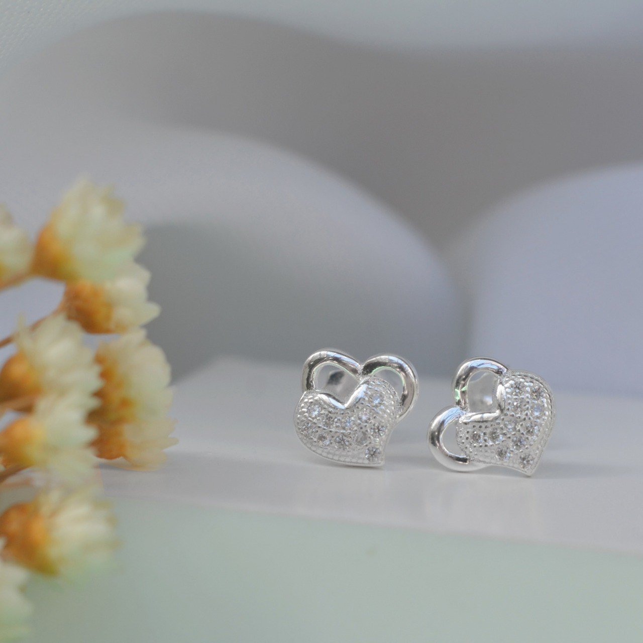 Brinco Corações Apaixonados - Prata Brinco Corações Apaixonados - Prata