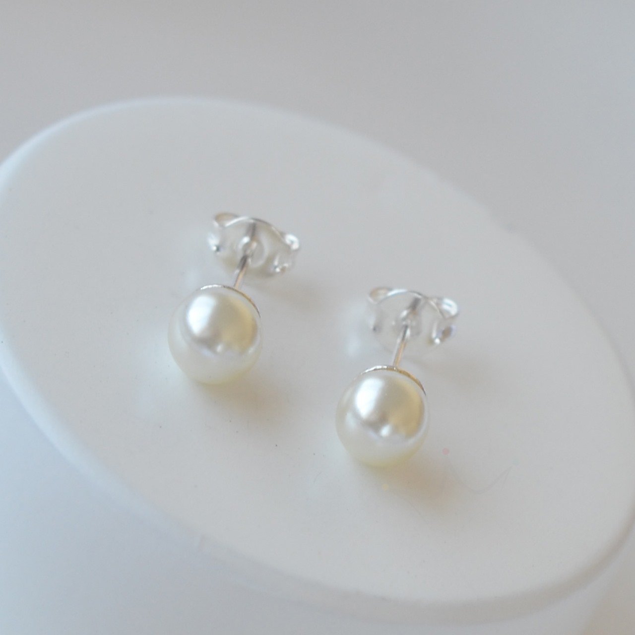 Brinco Perola 6mm - Prata Brinco Perola 6mm - Prata