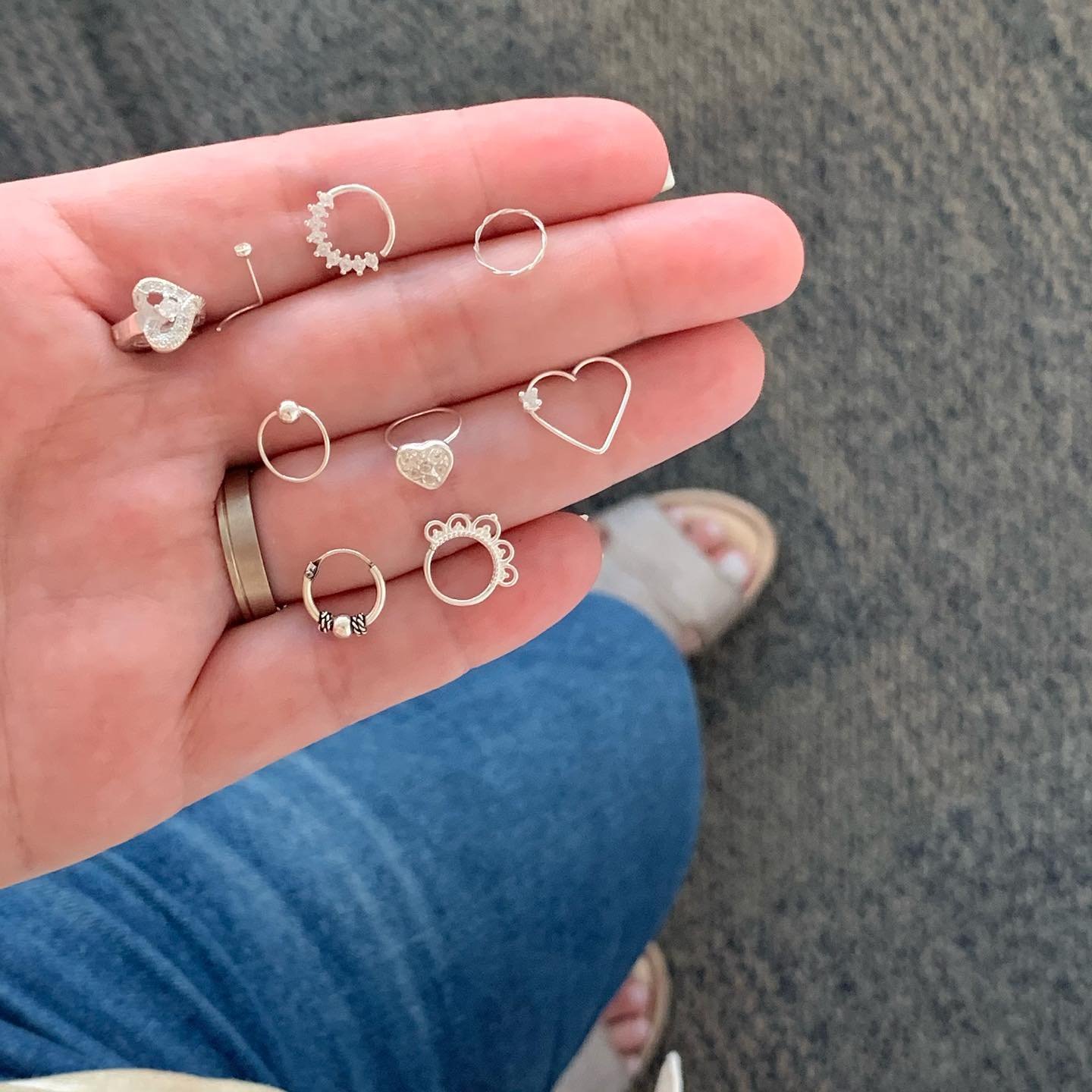 Piercing Argolinha bolinha 7mm - Prata Piercing Argolinha bolinha 7mm - Prata